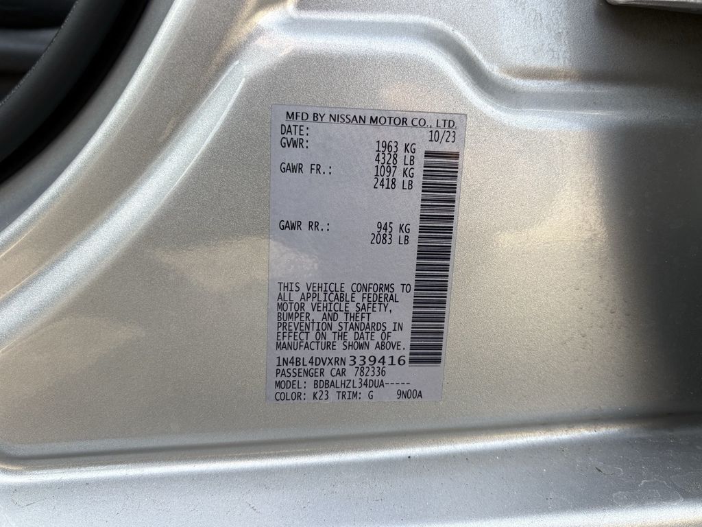 2024 Nissan Altima 2.5 SV Silver at Wharton Chevrolet GMC
