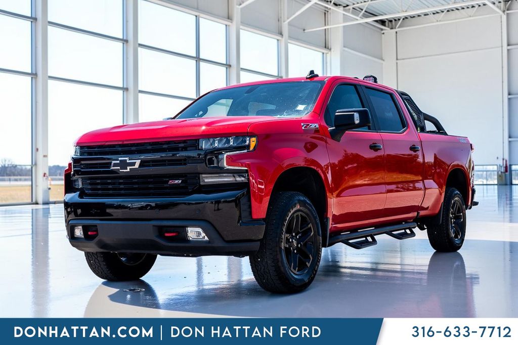 Red Hot 2021 Chevrolet Silverado 1500 Pickup Truck Four-Wheel Drive Automatic