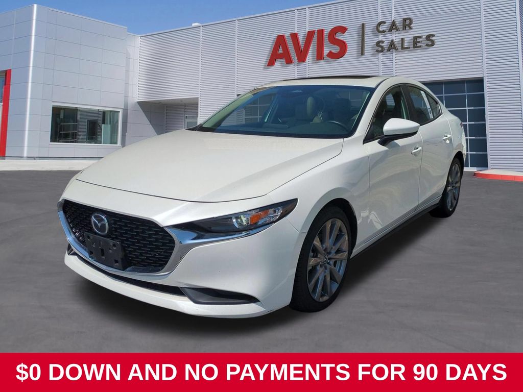 Snowflake White Pearl Mica 2025 Mazda MAZDA3 Sedan Front-Wheel Drive 6-Speed Automatic