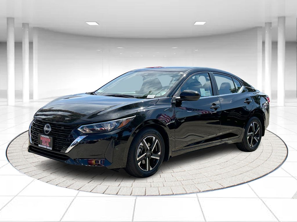 Super Black 2025 Nissan Sentra Sedan Front-Wheel Drive Continuously Variable Transmission