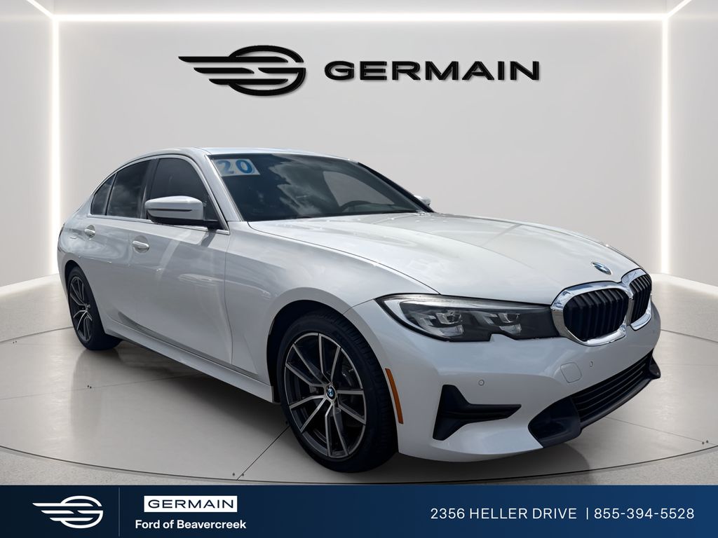 Mineral White Metallic 2020 BMW 3 Series Sedan Rear-Wheel Drive 8-Speed Automatic