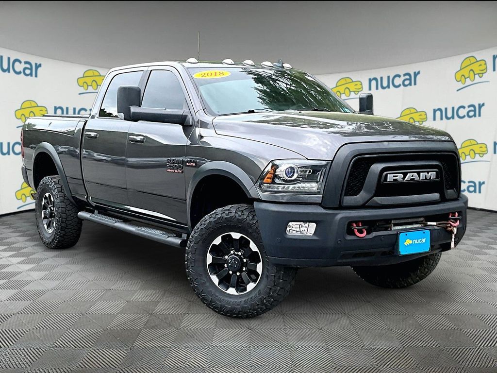 Gray (Granite Crystal Metallic Clearcoat) 2018 RAM 2500 Power Wagon Crew Cab 4WD Pickup Truck Four-Wheel Drive 6-Speed Automatic