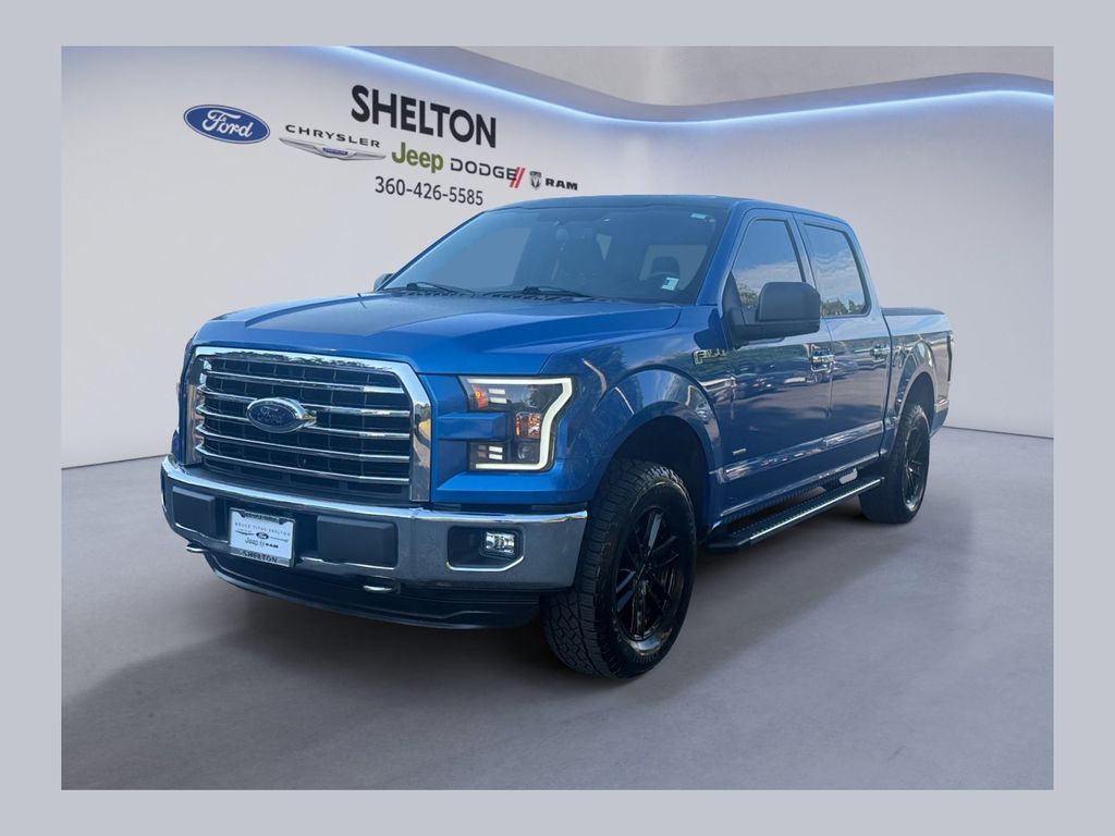 Blue Flame Metallic 2016 Ford F-150 Pickup Truck Four-Wheel Drive 6-Speed Automatic