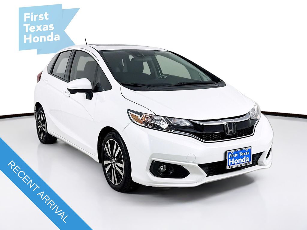 White 2019 Honda Fit EX FWD Hatchback Front-Wheel Drive Continuously Variable Transmission