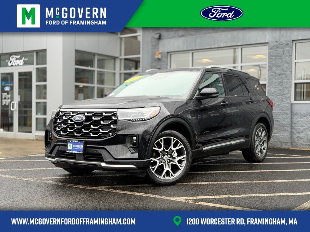 Black Metallic 2025 Ford Explorer SUV / Crossover All-Wheel Drive Automatic