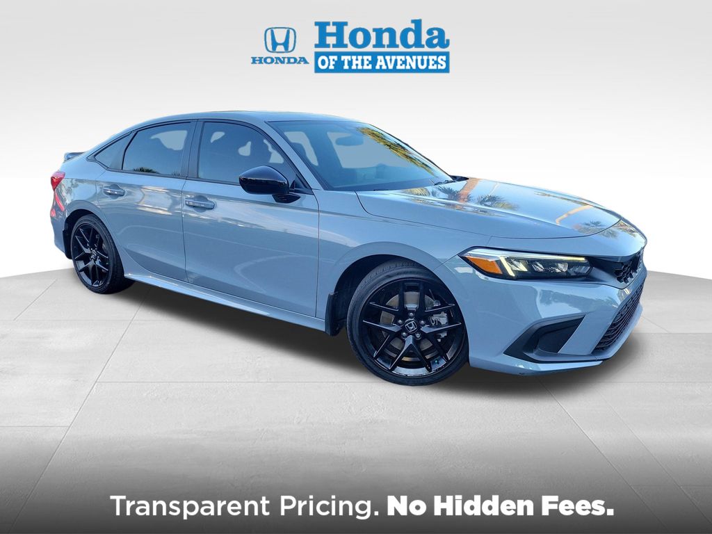 Sonic Gray Pearl 2023 Honda Civic Sedan Front-Wheel Drive 6-Speed Manual