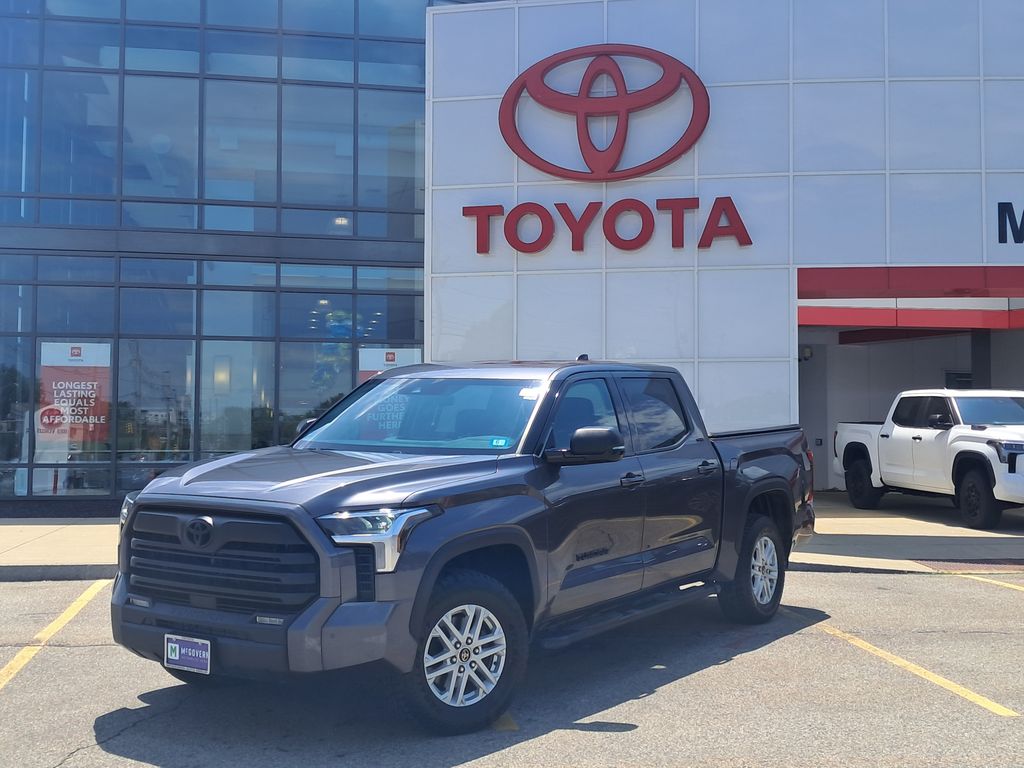 Magnetic Gray Metallic 2023 Toyota Tundra SR5 CrewMax Cab 4WD Pickup Truck Four-Wheel Drive Automatic