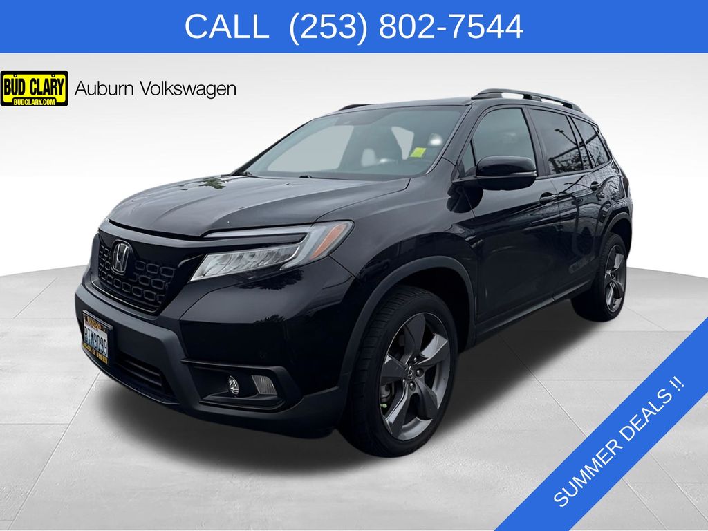 Black 2019 Honda Passport Touring AWD SUV / Crossover All-Wheel Drive 9-Speed Automatic
