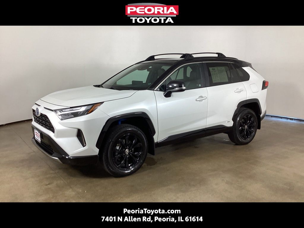 Midnight Black Metallic 2023 Toyota RAV4 Hybrid SUV / Crossover All-Wheel Drive Continuously Variable Transmission