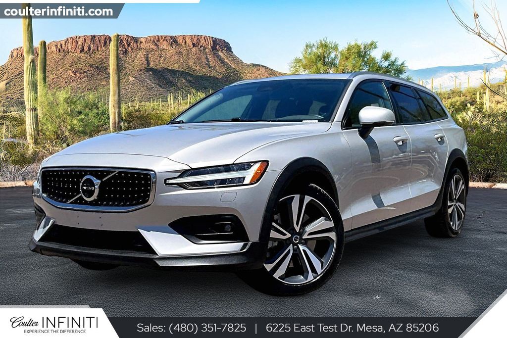Silver Dawn Metallic 2025 Volvo V60 Wagon All-Wheel Drive Automatic