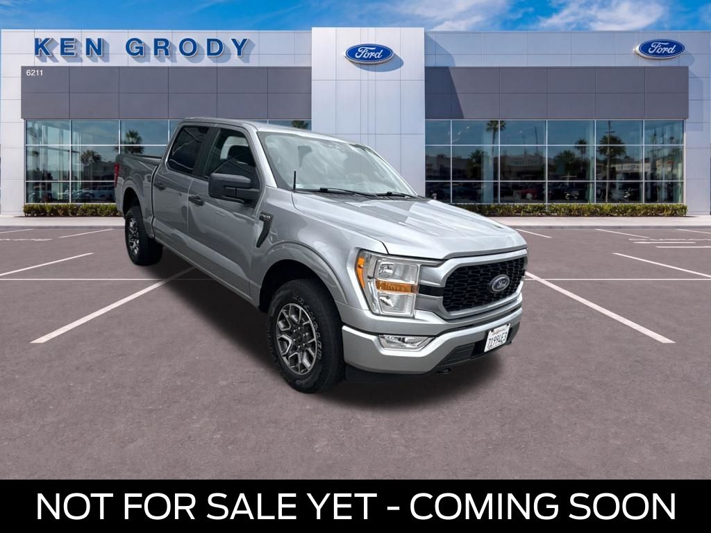 Iconic Silver Metallic 2021 Ford F-150 Pickup Truck Four-Wheel Drive Automatic
