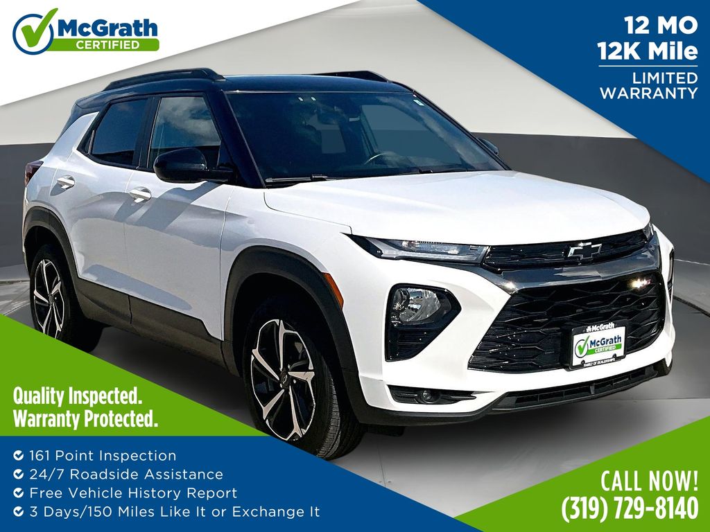 Summit White 2022 Chevrolet Trailblazer SUV / Crossover Four-Wheel Drive 9-Speed Automatic
