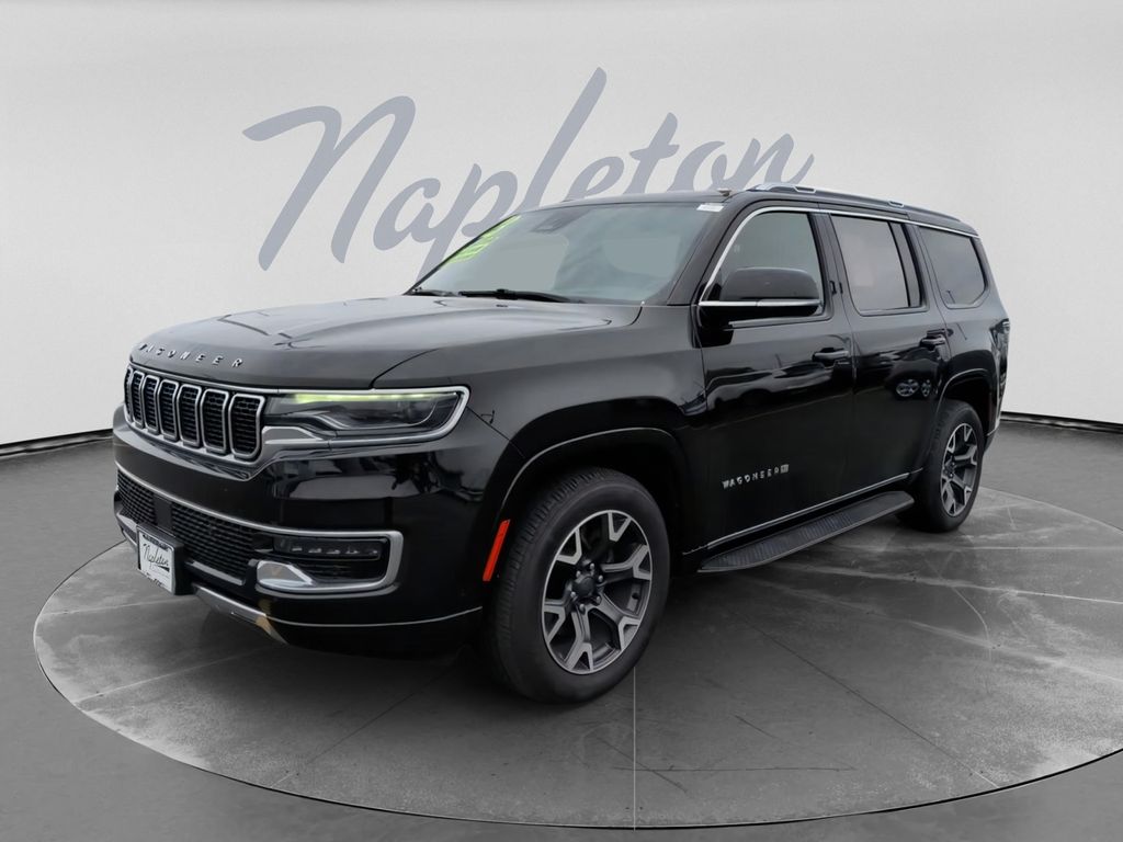 Diamond Black Crystal Pearlcoat 2023 Jeep Wagoneer SUV / Crossover Four-Wheel Drive 8-Speed Automatic