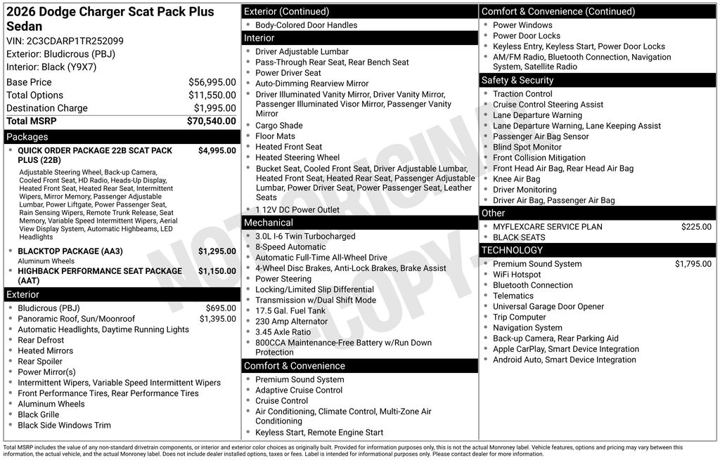 New 2026 Blue Dodge Scat Pack Plus image 6
