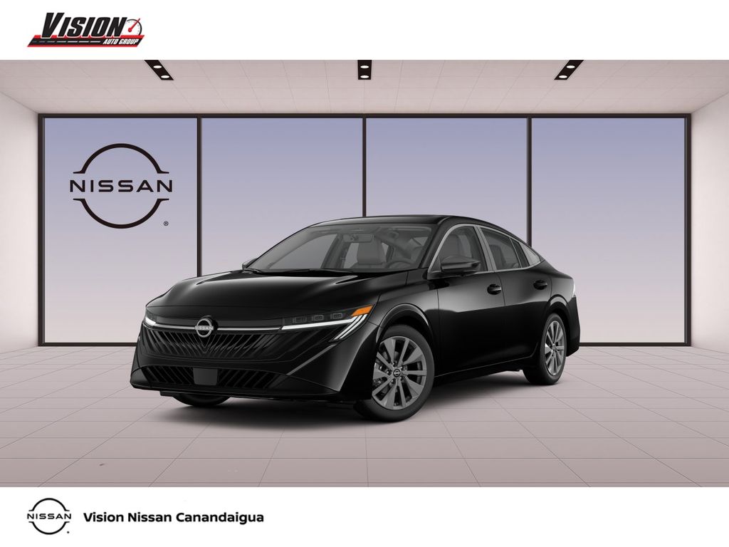 Super Black 2026 Nissan Sentra Sedan Front-Wheel Drive Continuously Variable Transmission