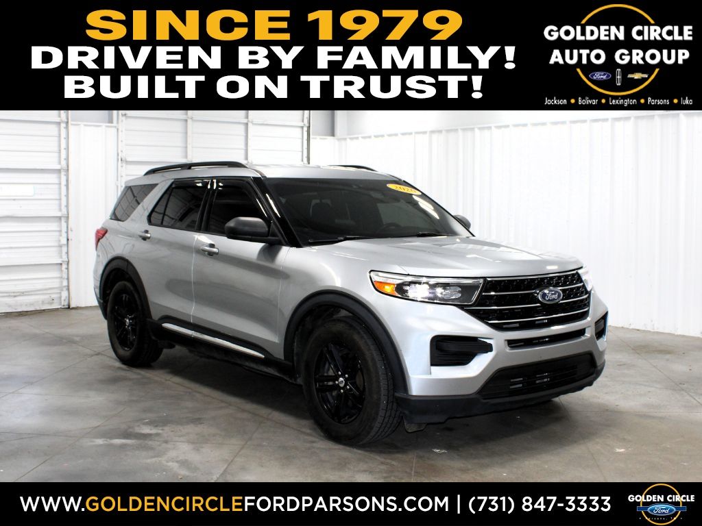 Iconic Silver Metallic 2020 Ford Explorer SUV / Crossover Rear-Wheel Drive Automatic