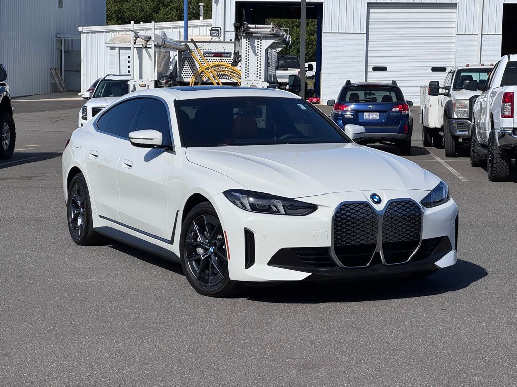 Alpine White 2025 BMW i4 eDrive40 Gran Coupe FWD Sedan Rear-Wheel Drive Automatic