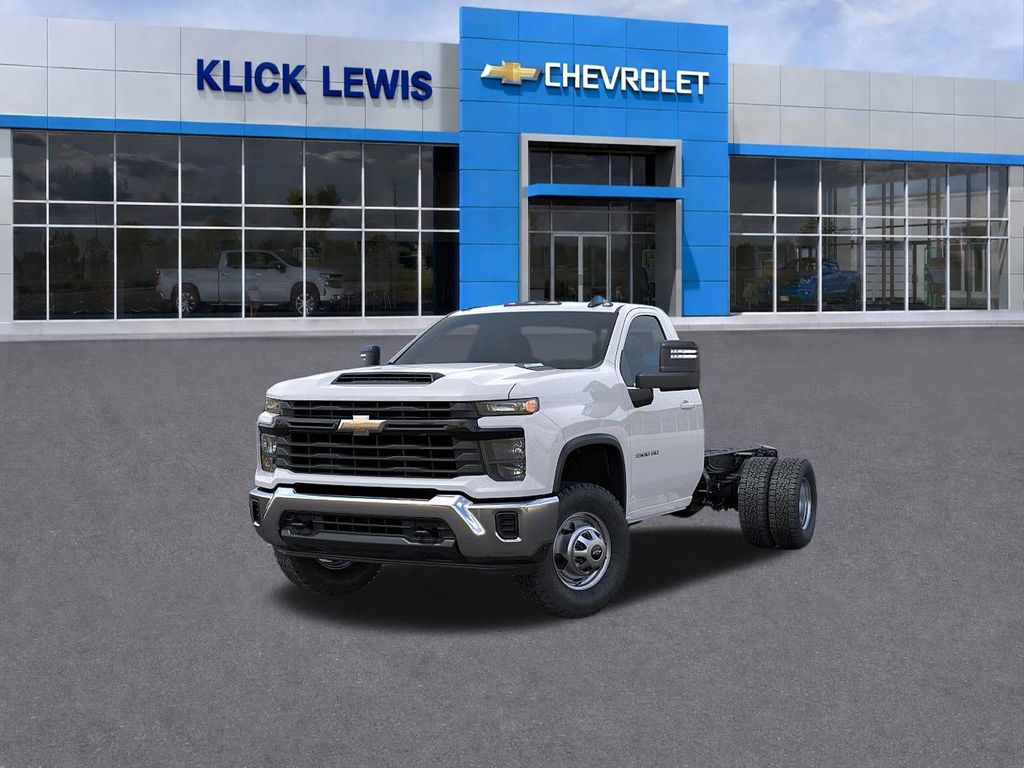 2025 Chevrolet Silverado 3500HD Work Truck White at Klick Lewis Buick Chevrolet