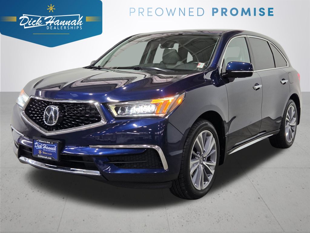 Fathom Blue Pearl 2017 Acura MDX SH-AWD with Technology and Entertainment Package SUV / Crossover All-Wheel Drive 9-Speed Automatic