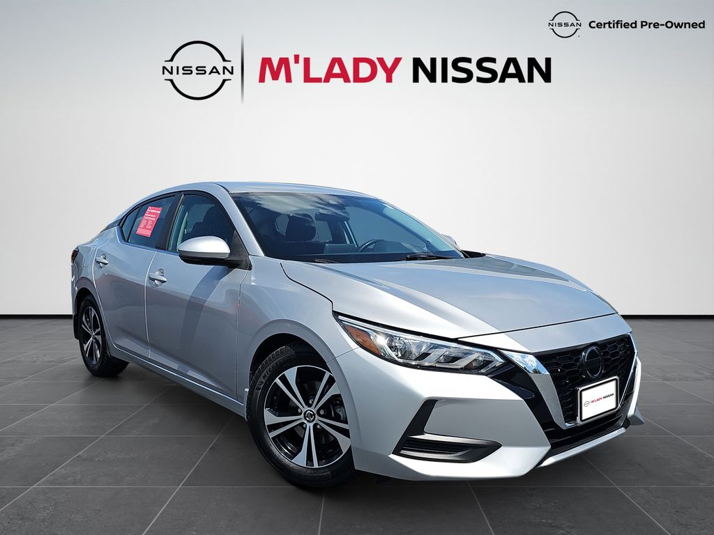 Brilliant Silver Metallic 2020 Nissan Sentra Sedan Front-Wheel Drive Continuously Variable Transmission