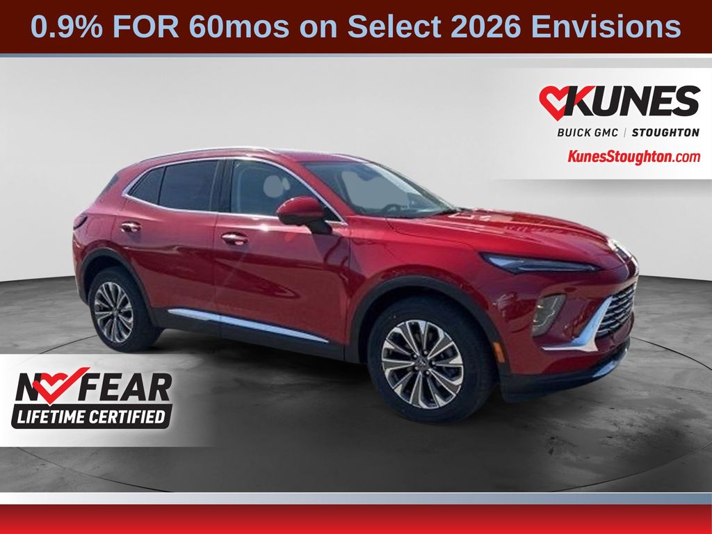 Brilliant Red 2025 Buick Envision SUV / Crossover All-Wheel Drive 9-Speed Automatic