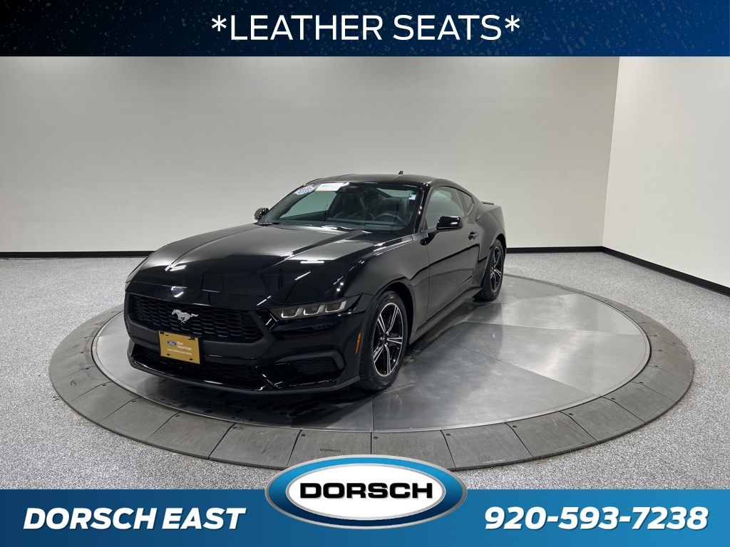 Shadow Black 2024 Ford Mustang EcoBoost Premium Fastback RWD Coupe Rear-Wheel Drive Automatic