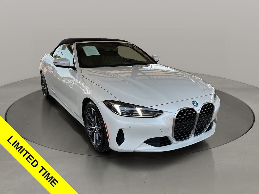 Mineral White Metallic 2025 BMW 4 Series Convertible All-Wheel Drive 8-Speed Automatic