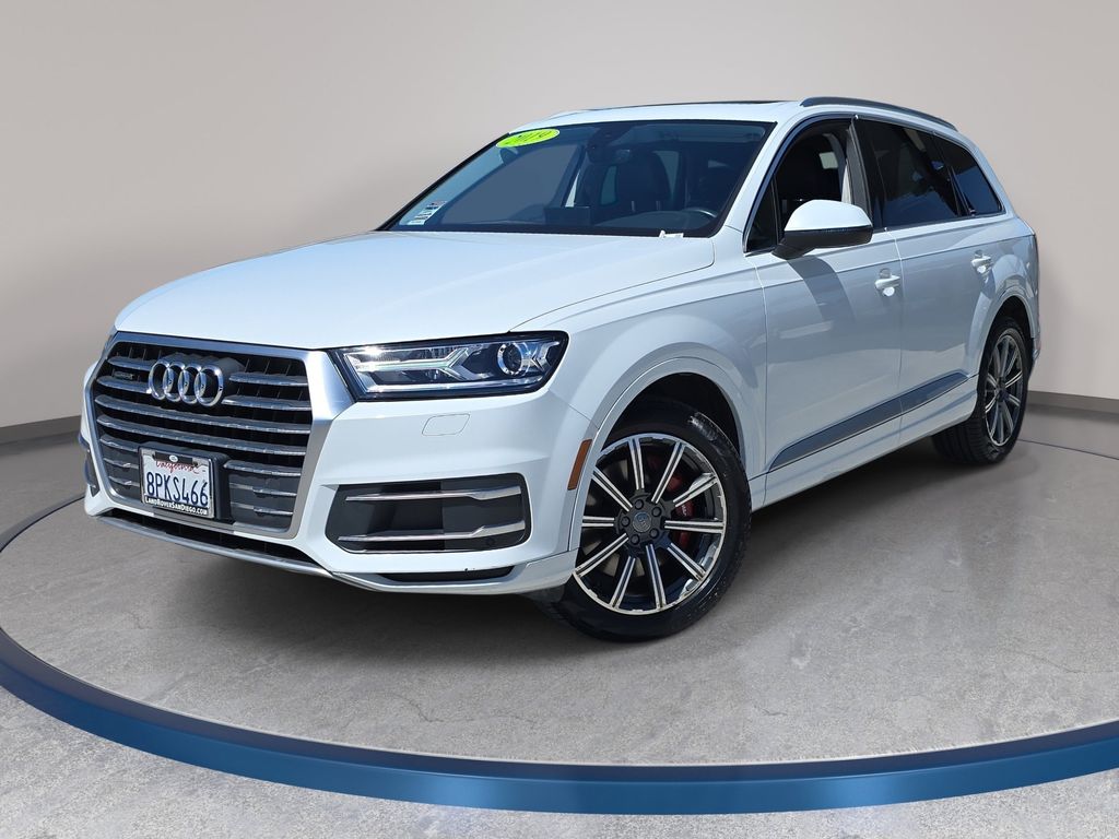 Glacier White Metallic 2019 Audi Q7 SUV / Crossover All-Wheel Drive 8-Speed Automatic