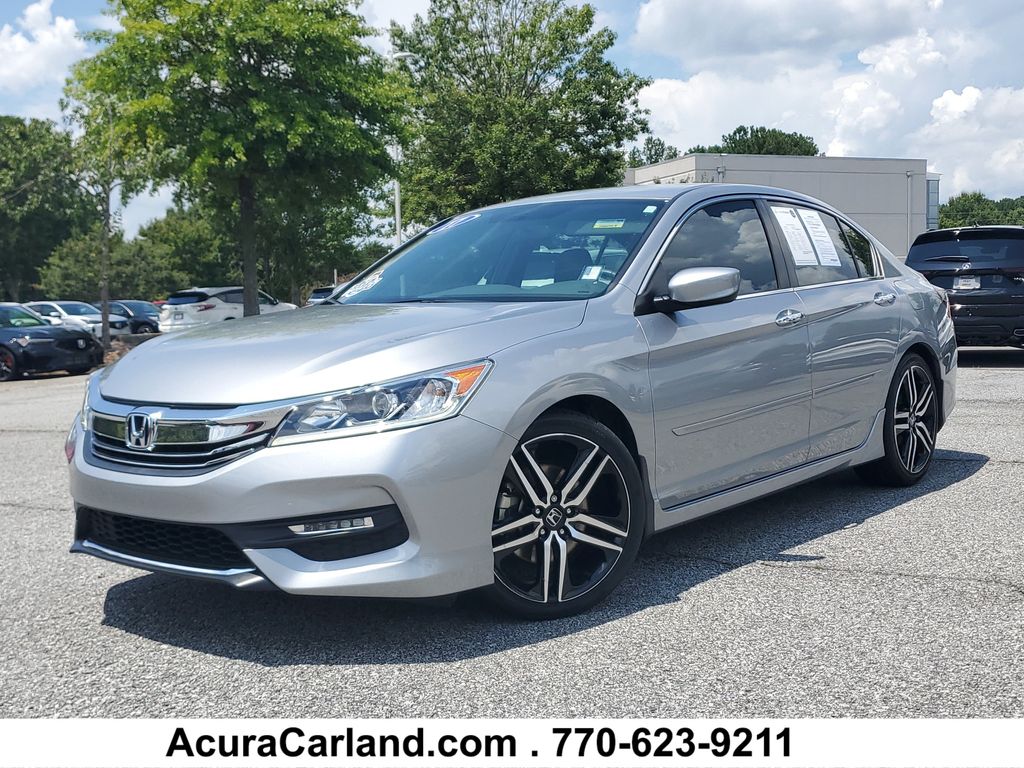 Lunar Silver Metallic 2017 Honda Accord Sedan Front-Wheel Drive Continuously Variable Transmission