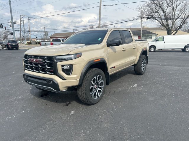 Desert Sand Metallic 2024 GMC Canyon AT4 Crew Cab 4WD Pickup Truck Four-Wheel Drive 8-Speed Automatic