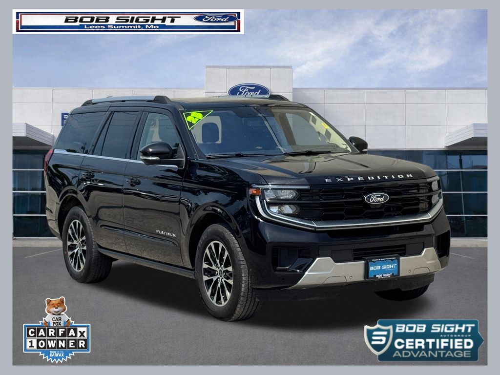 Agate Black Metallic 2025 Ford Expedition Platinum 4WD SUV / Crossover Four-Wheel Drive Automatic