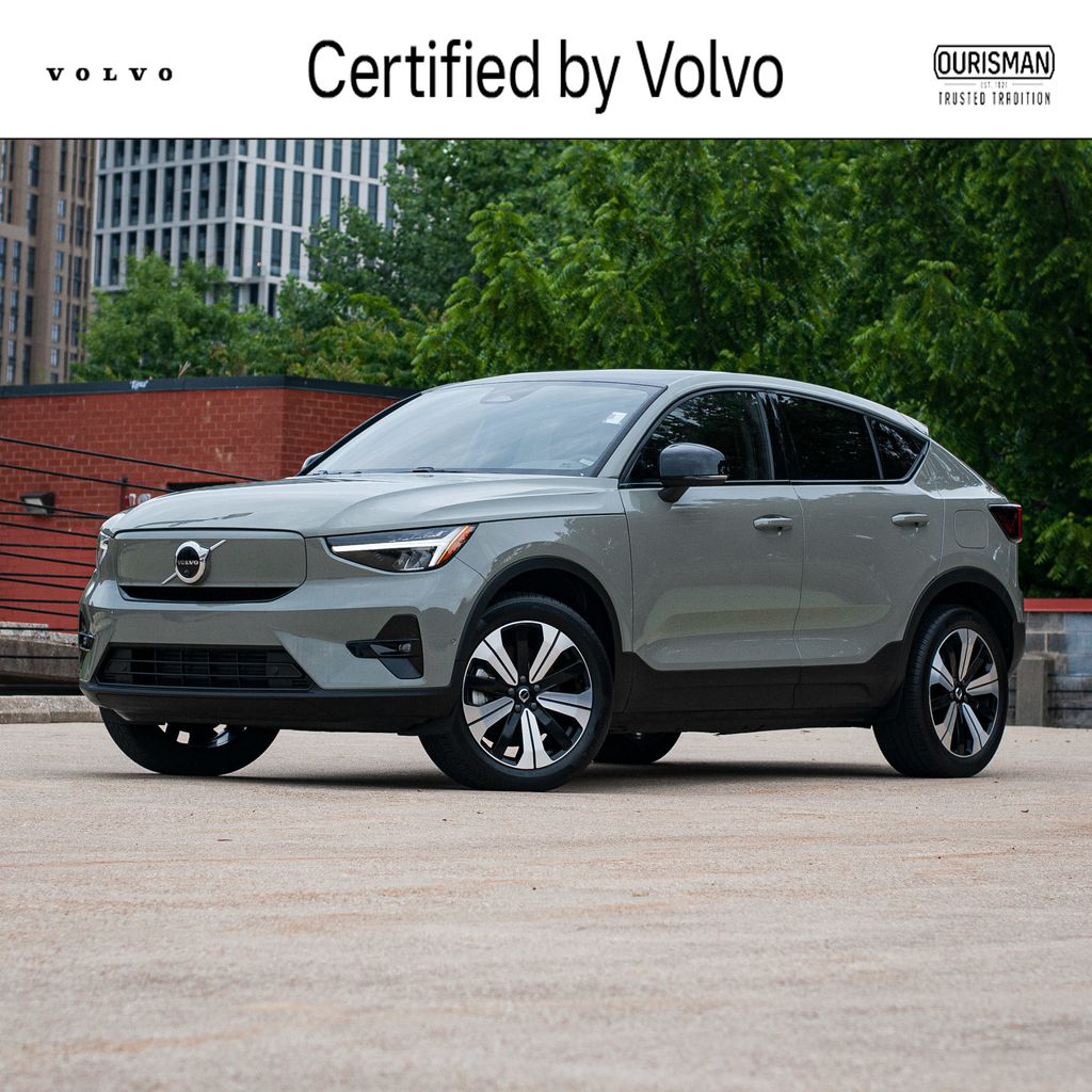 Sage Green Metallic 2023 Volvo C40 Recharge Twin Plus eAWD SUV / Crossover All-Wheel Drive 1-Speed Automatic