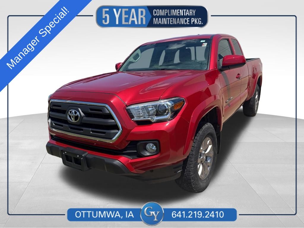 Barcelona Red Metallic 2017 Toyota Tacoma SR5 V6 Access Cab 4WD Pickup Truck Four-Wheel Drive 6-Speed Automatic