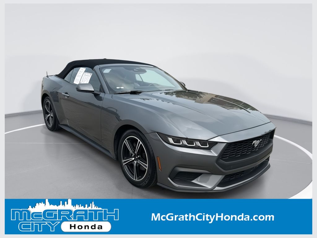 Carbonized Gray Metallic 2024 Ford Mustang Convertible Rear-Wheel Drive Automatic