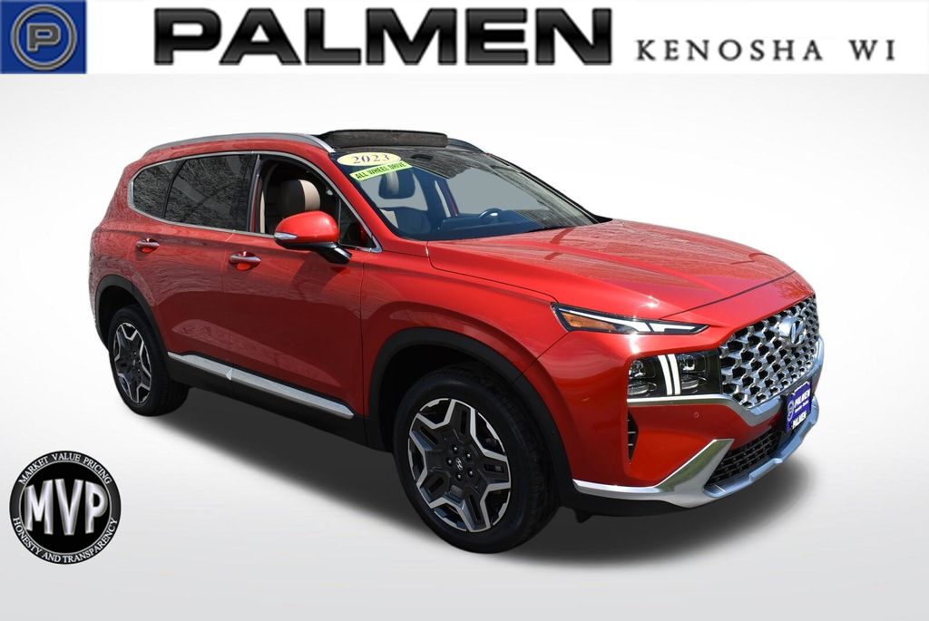 2023 Calypso Red Hyundai Santa Fe Limited AWD SUV