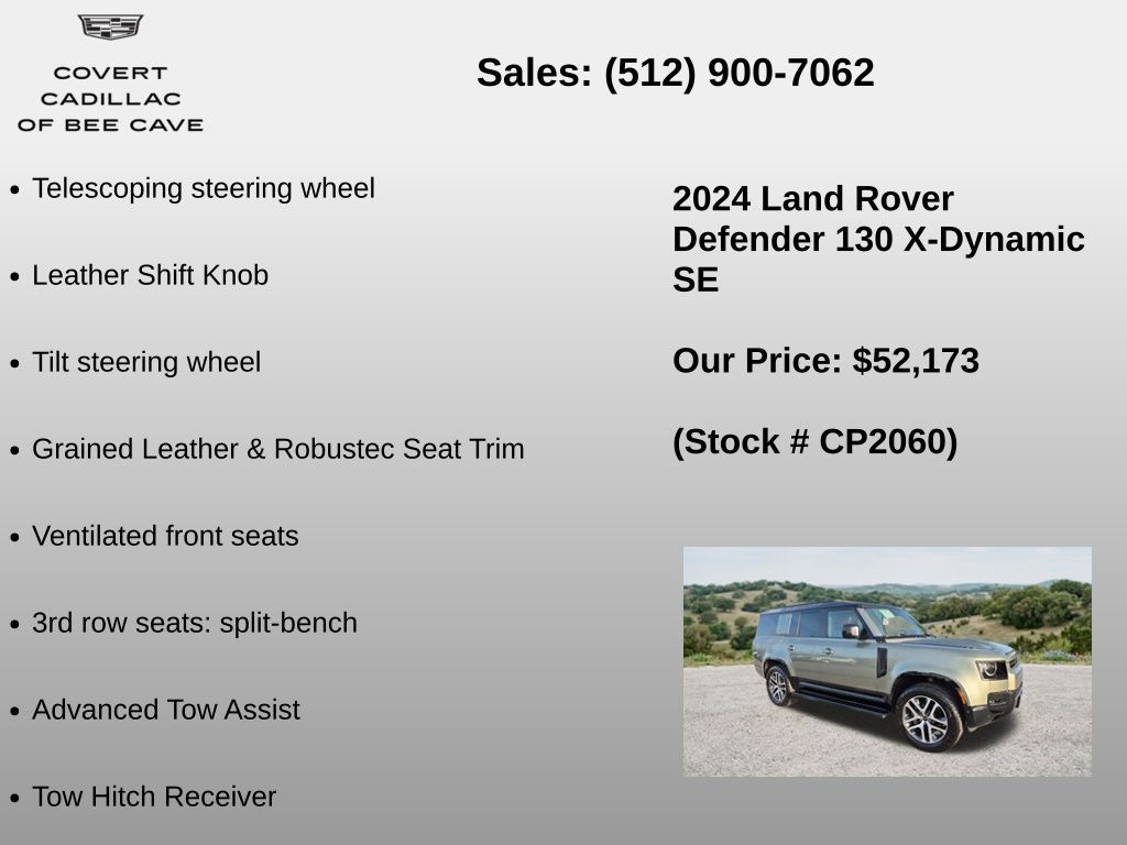 Used Car 2024 Land Rover Defender 130  X-dynamic Se For Sale Under $60,000 In Austin, Texas