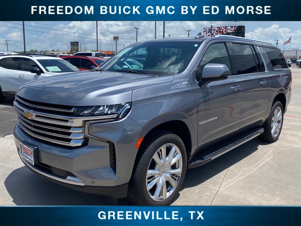 Gray (Satin Steel Metallic) 2021 Chevrolet Suburban SUV / Crossover Four-Wheel Drive
