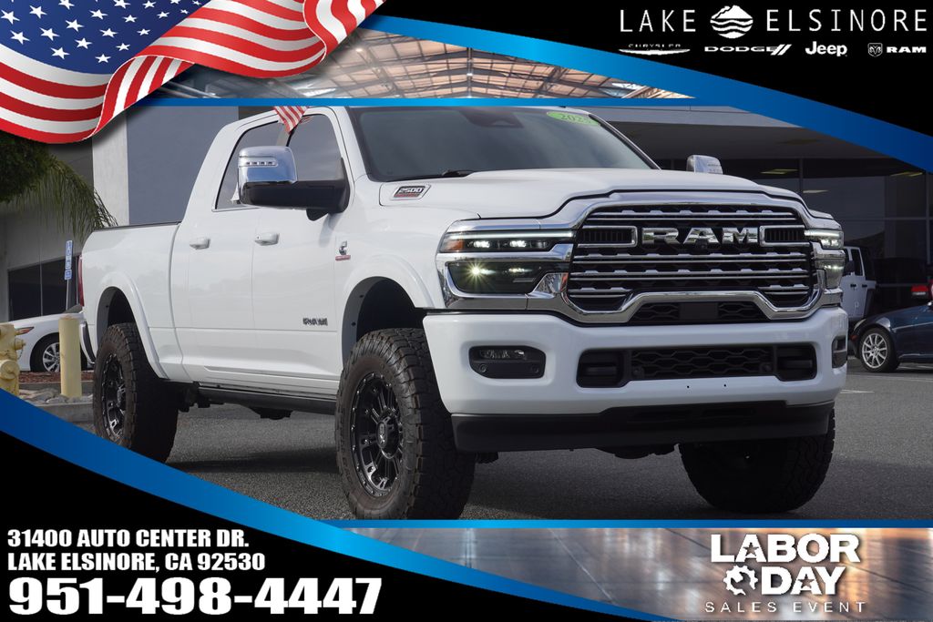 Bright White Clearcoat 2025 RAM 2500 Pickup Truck Four-Wheel Drive 8-Speed Automatic