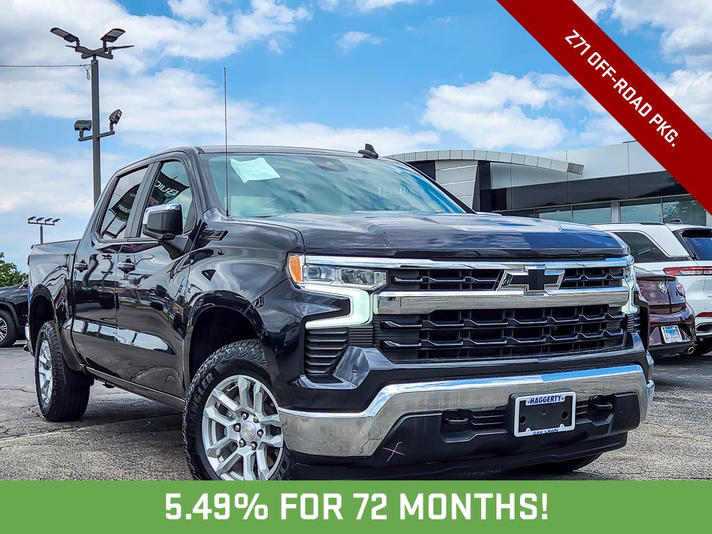 Dark Ash Metallic 2023 Chevrolet Silverado 1500 Pickup Truck Four-Wheel Drive Automatic