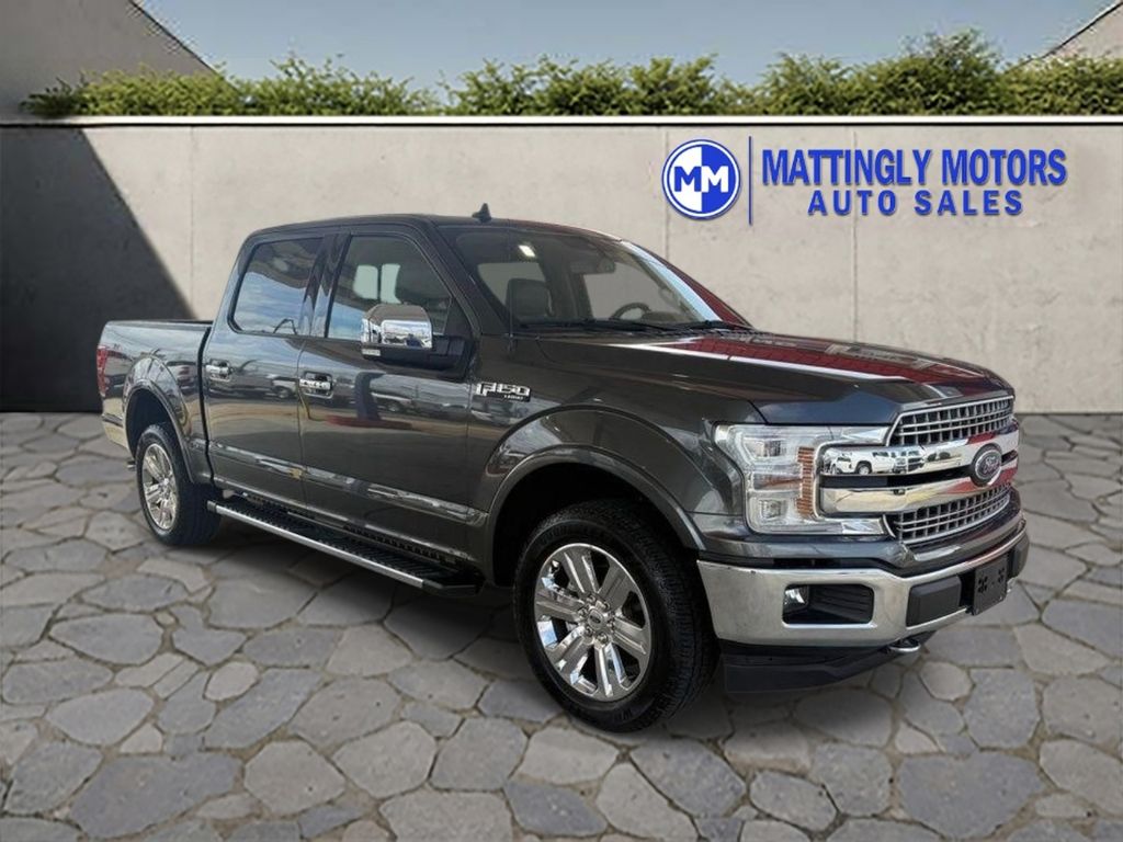 Gray (Magnetic) 2020 Ford F-150 Lariat SuperCrew 4WD Pickup Truck Four-Wheel Drive Automatic