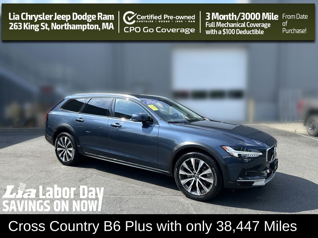 Denim Blue Metallic 2024 Volvo V90 Wagon All-Wheel Drive Automatic