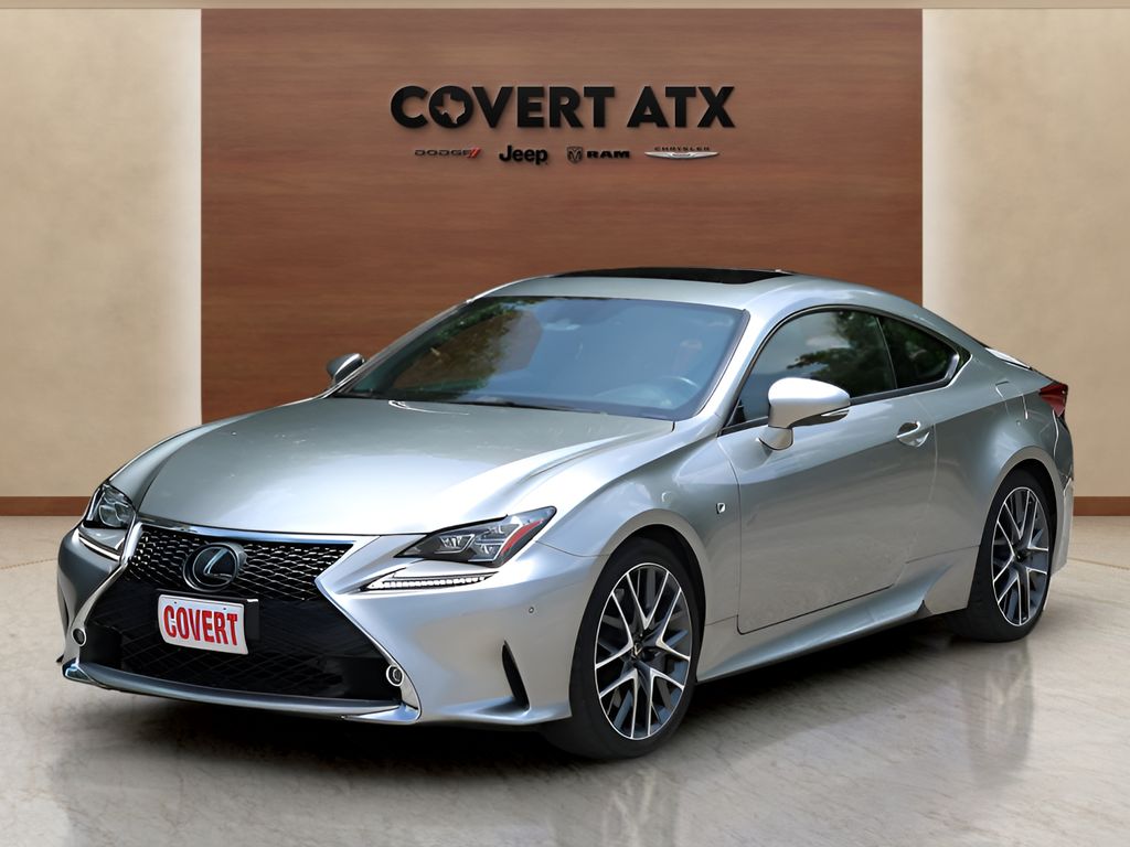 Silver 2018 Lexus RC 350 RWD Coupe Rear-Wheel Drive 8-Speed Automatic