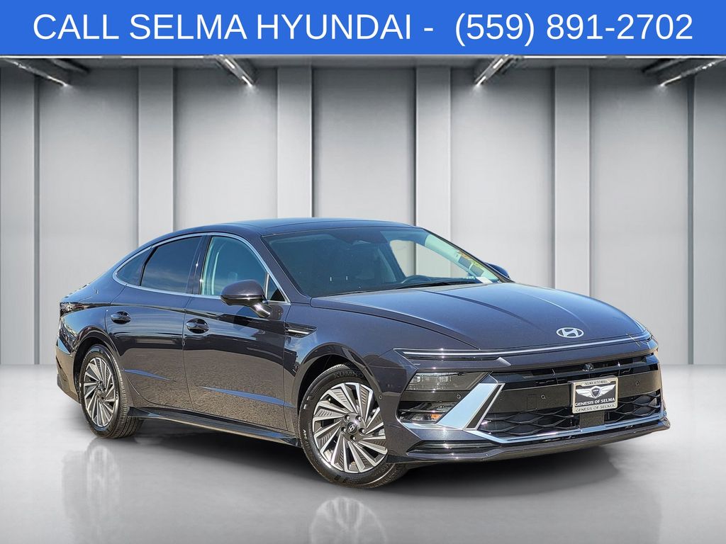 Carbon Blue 2025 Hyundai Sonata Hybrid Limited FWD Sedan Front-Wheel Drive 6-Speed Automatic