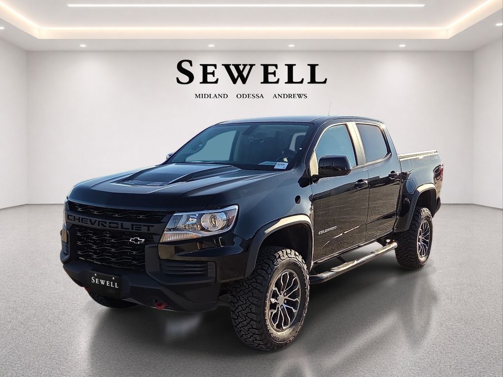 Black 2022 Chevrolet Colorado Pickup Truck Four-Wheel Drive 8-Speed Automatic