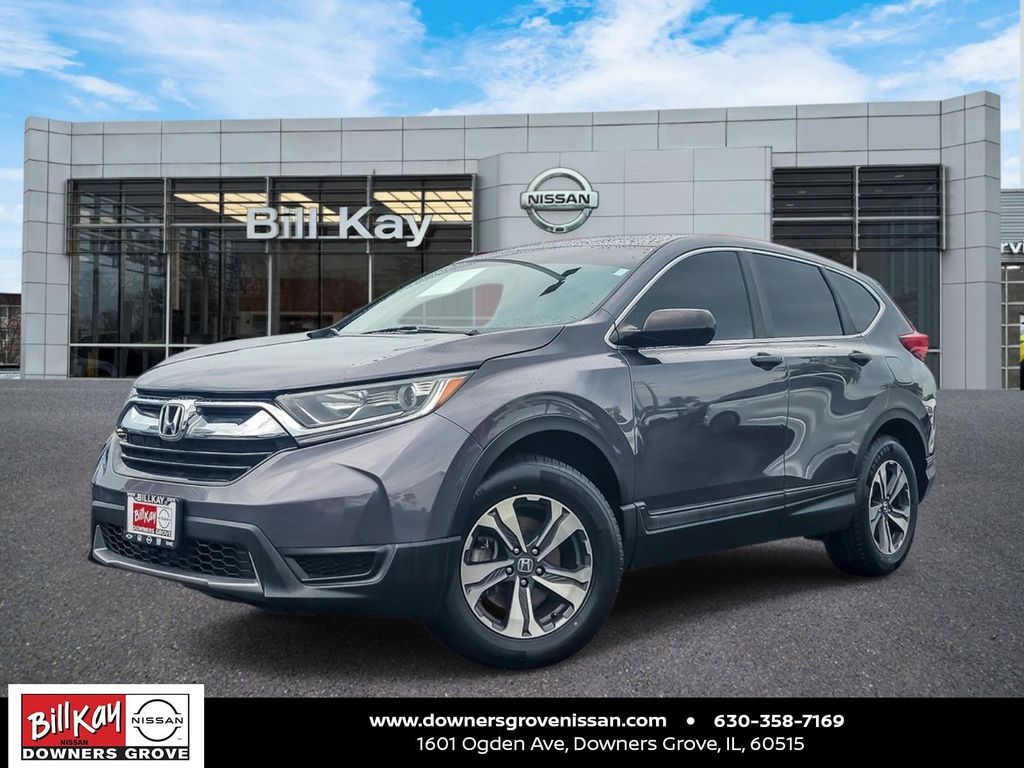 Gray 2019 Honda CR-V LX AWD SUV / Crossover All-Wheel Drive Continuously Variable Transmission