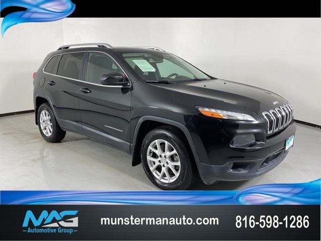 Brilliant Black Crystal Pearlcoat 2015 Jeep Cherokee Latitude 4WD SUV / Crossover Four-Wheel Drive 9-Speed Automatic