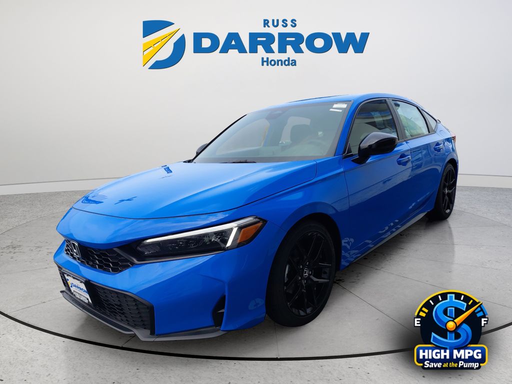 Boost Blue Pearl 2026 Honda Civic Hatchback Hatchback Front-Wheel Drive Continuously Variable Transmission