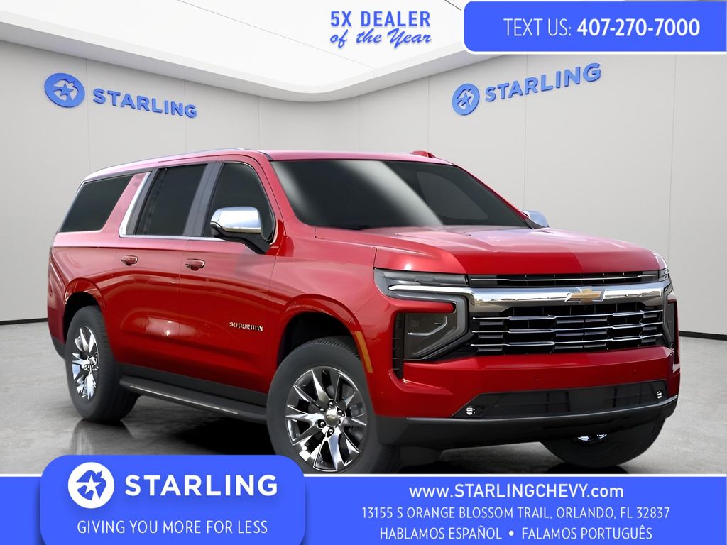 Radiant Red Tintcoat 2025 Chevrolet Suburban Premier 4WD SUV / Crossover Four-Wheel Drive