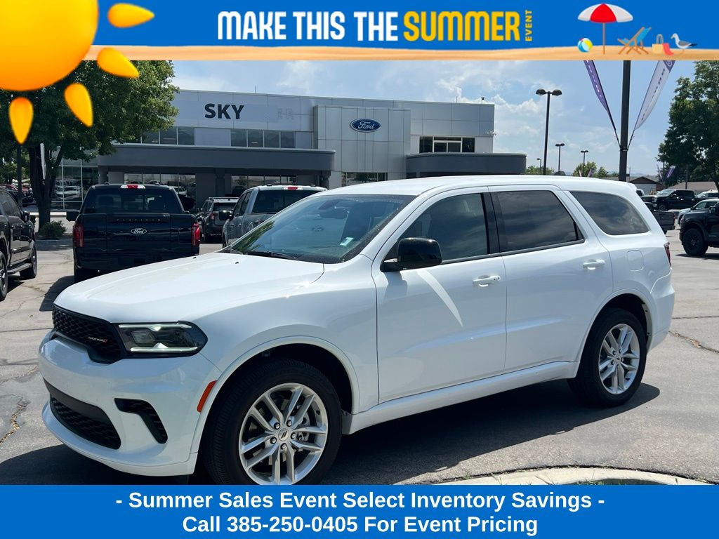 White Knuckle Clearcoat 2024 Dodge Durango GT AWD SUV / Crossover All-Wheel Drive 8-Speed Automatic
