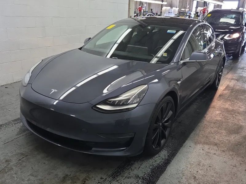 Midnight Silver Metallic 2020 Tesla Model 3 Sedan All-Wheel Drive 1-Speed Automatic